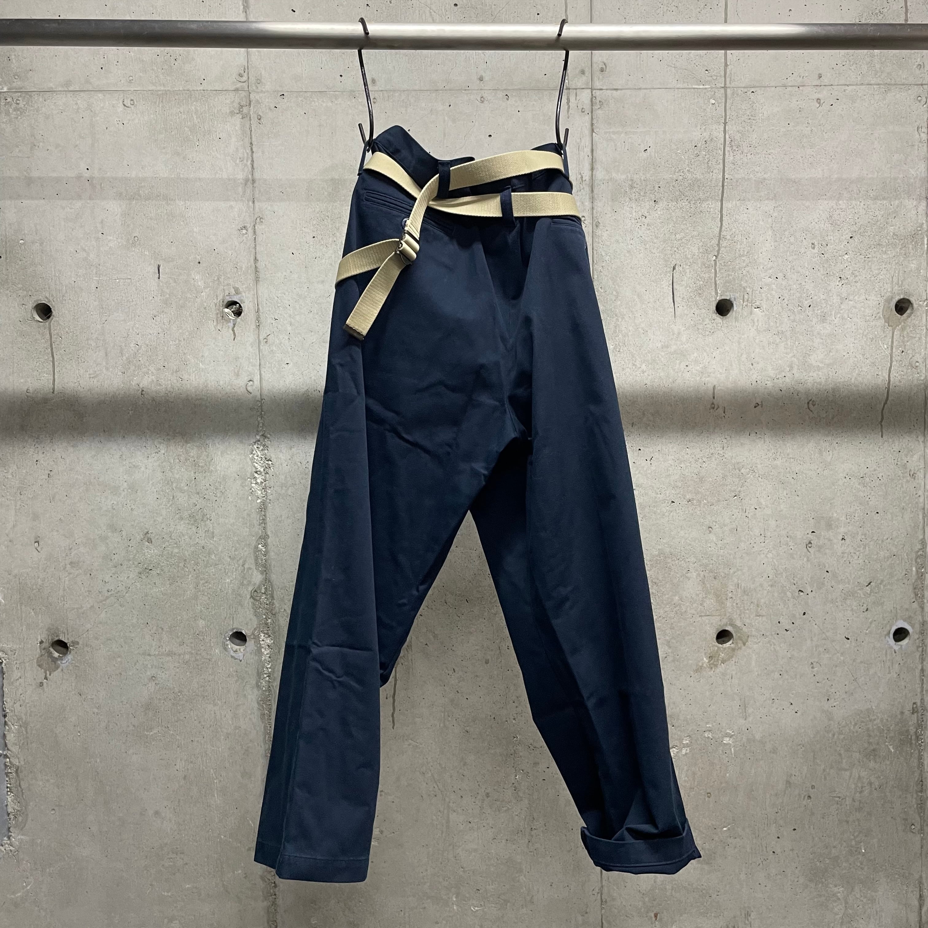 MAISON EUREKA】Ex.VINTAGE REWORK CHINOS_NAVY(M) | marfa store