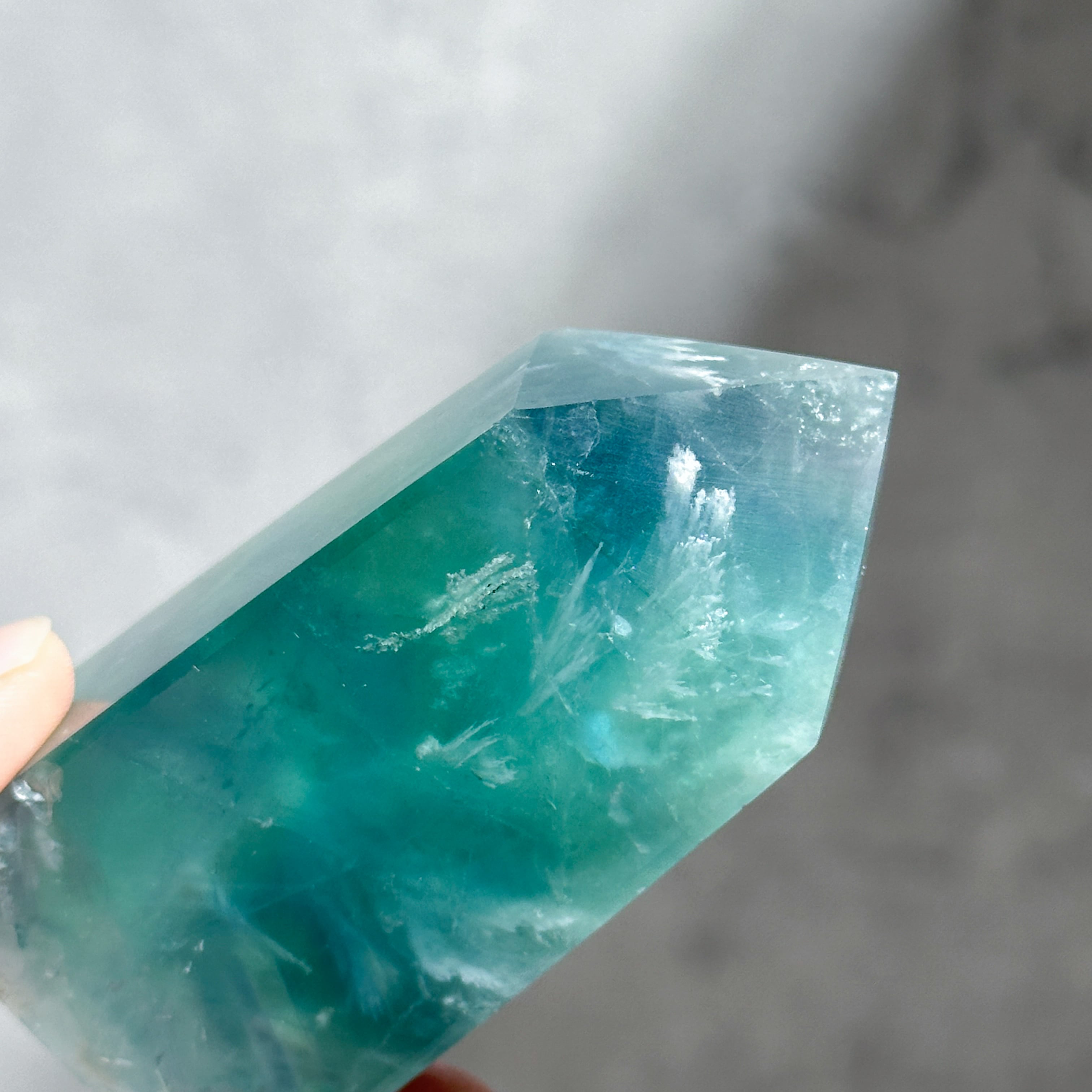 エンジェルフェザーフローライトタワー型22◇ Angel Feather Fluorite