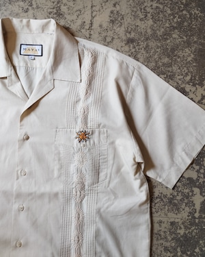 [ONLINE限定][XL] REMAKE/ 手刺繍 Cuba Shirt