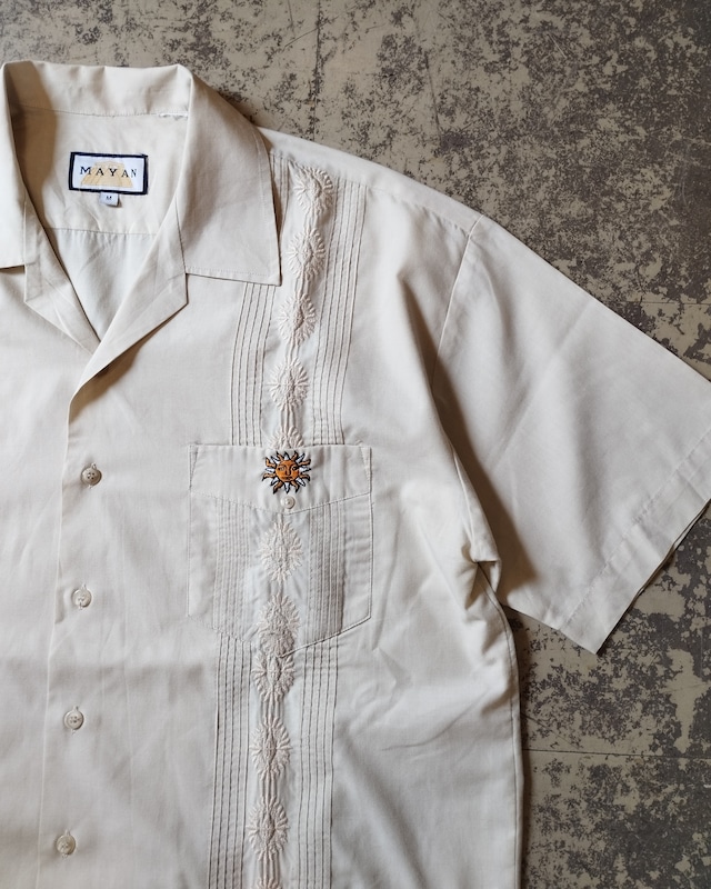 [ONLINE限定][XL] REMAKE/ 手刺繍 Cuba Shirt