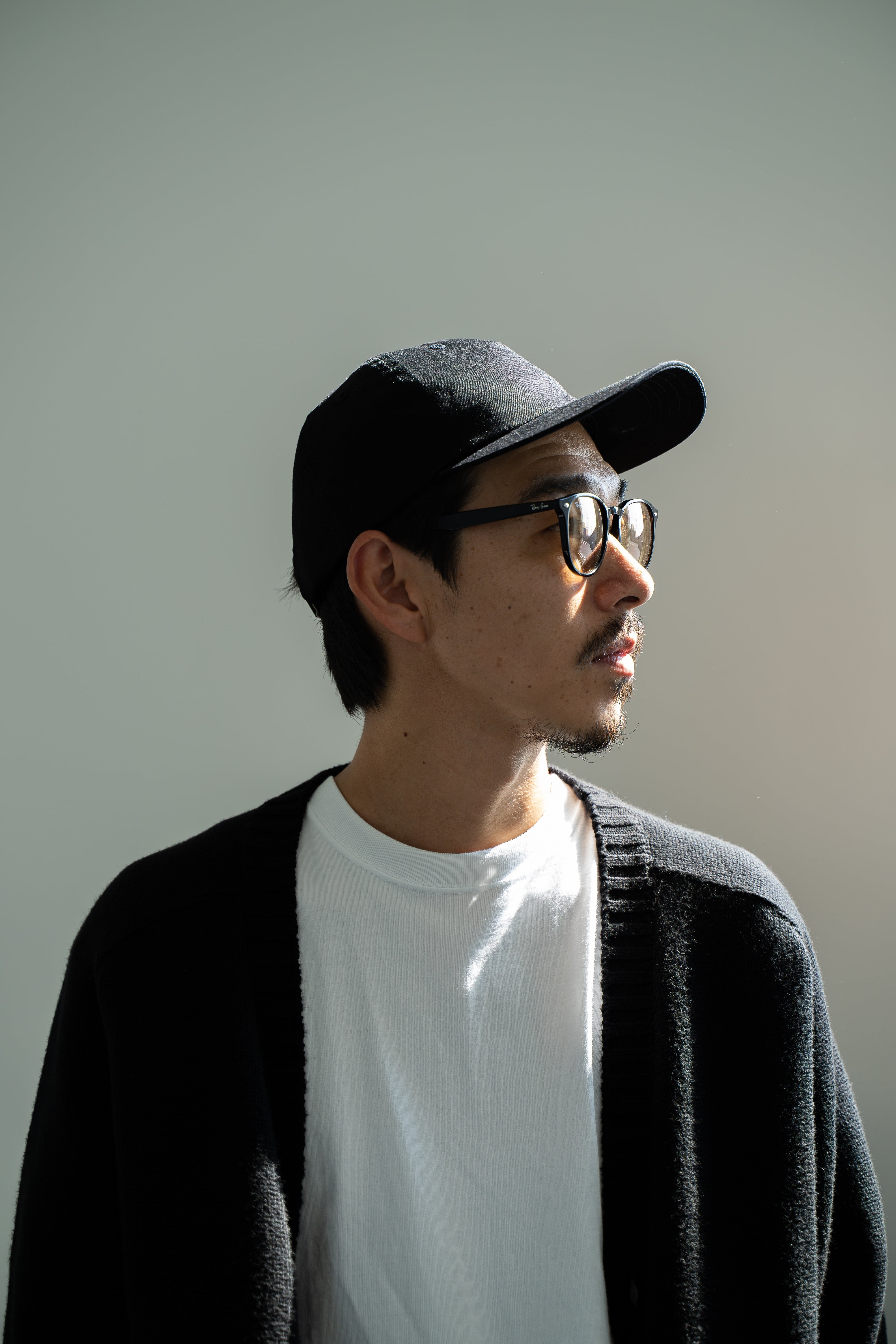 CALM】COTTON TWILL 6 PANEL CAP（black） | CALM
