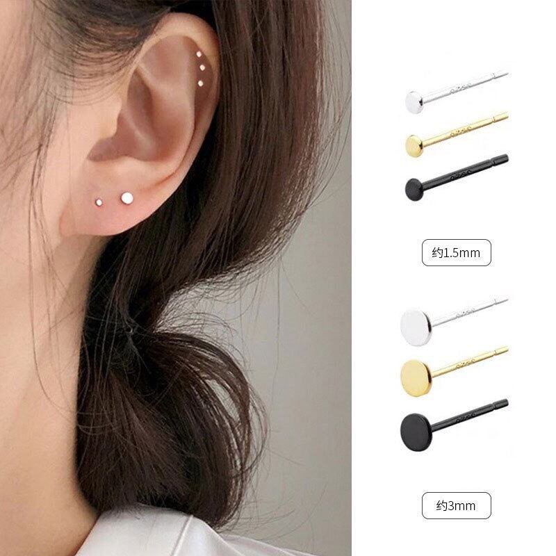 選べる3色2サイズ 極小ピアス 超シンプル ペア つけっぱなし 仕事用