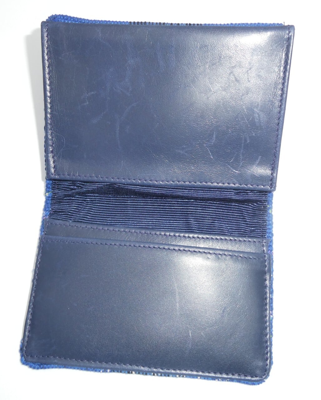 マチ付き名刺入れ（ブルー系） | 南部裂織 official shop