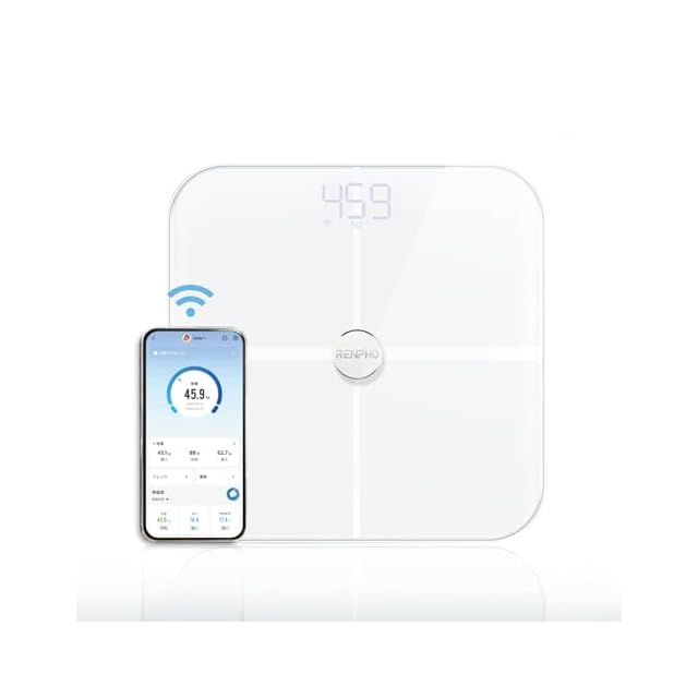 Lyridz 体重計 スマホ連動 体組成計 部位別 体重体組成計 8電極 高精度