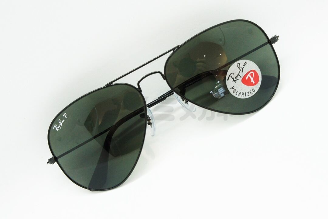 Ray-Ban 偏光 サングラス RB3025 002/58 58サイズ AVIATOR ティアドロップ アビエーター レイバン 正規品