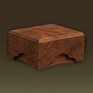 化粧木箱 板杢 ブビンガ（アフリカ/熱帯アメリカ産）【手作り/木の箱】