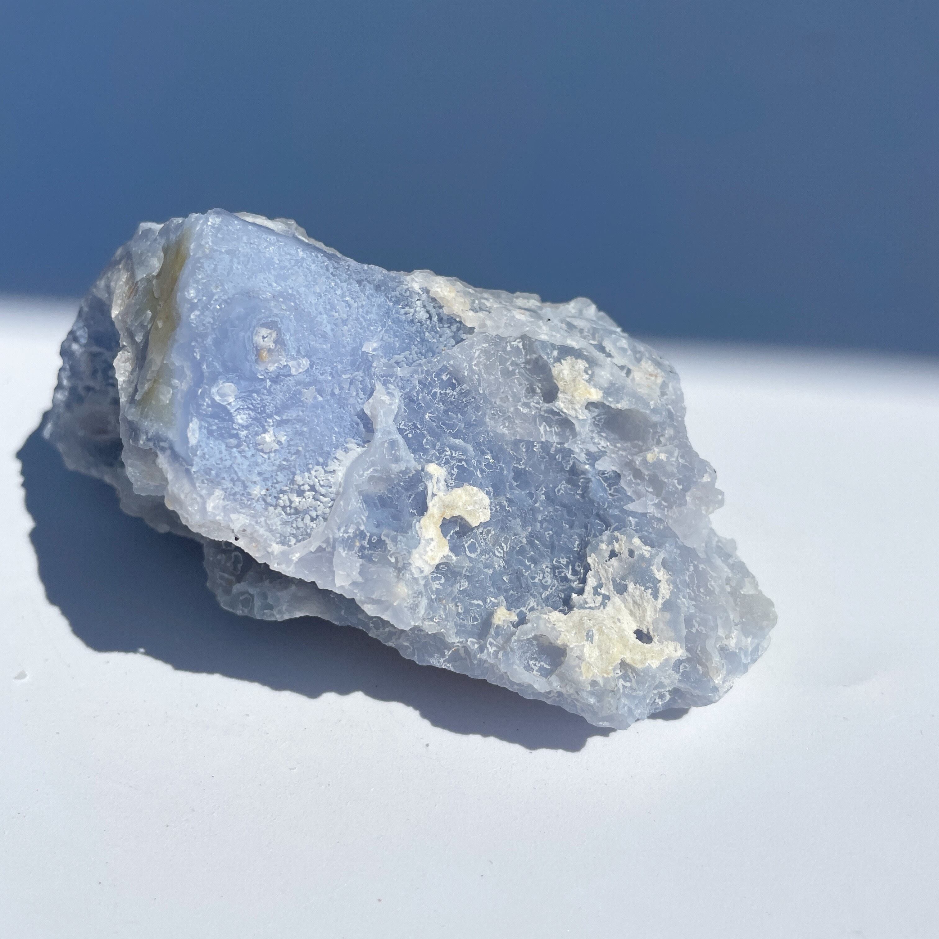 ブルーカルセドニー 原石35◇ Blue Chalcedony ◇天然石・鉱物