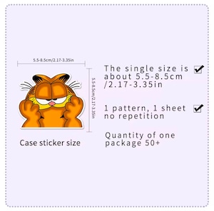 送料無料!【 Garfield ( ガーフィールド ) 】PART.3  STICKER(ステッカー)50枚SET 〚アメリカン雑貨 アメトイ〛