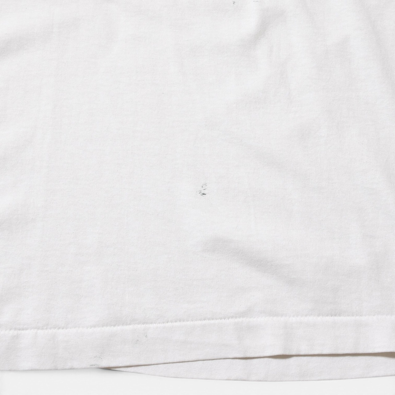 90s BEST ムース サインプリントTシャツ カナダ製 ホワイト