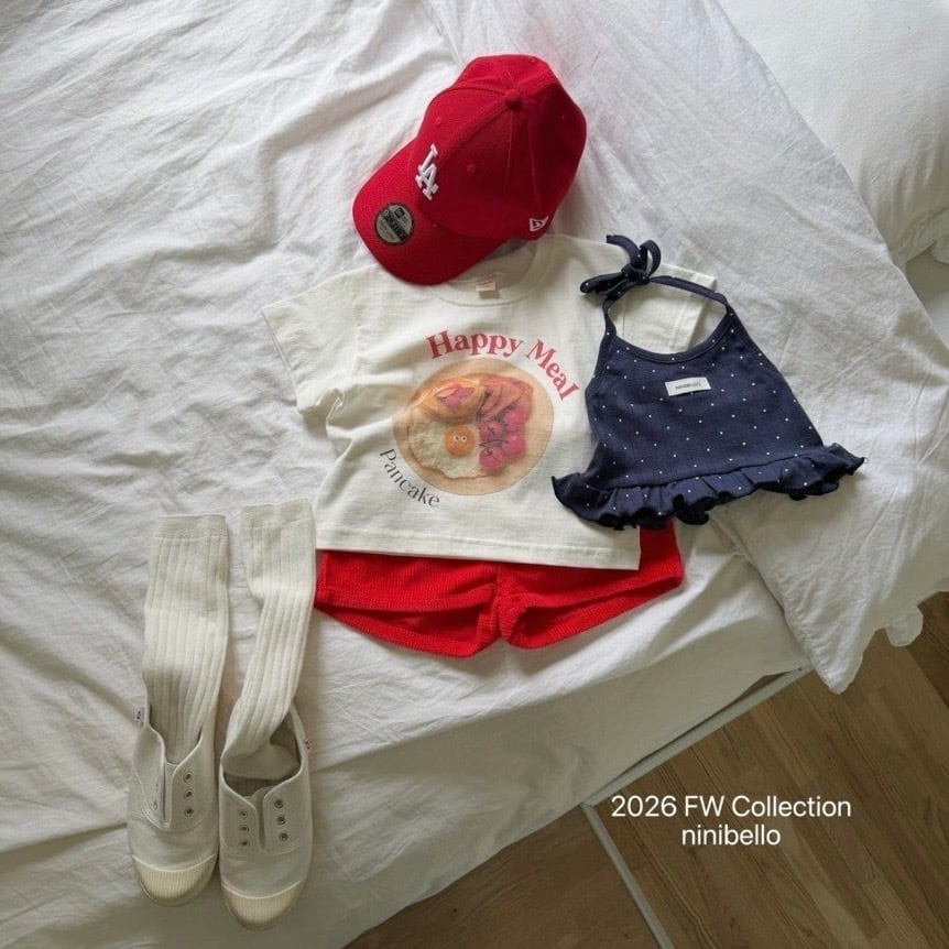 送料無料【予約】/ kidsハッピーミール半袖Tシャツ / ninibello