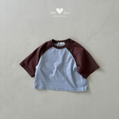 韓国子供服 / LALALAND / 26Autumn / ラテ ラグラン Tシャツ / 秋服 / キッズ *XS~XL*