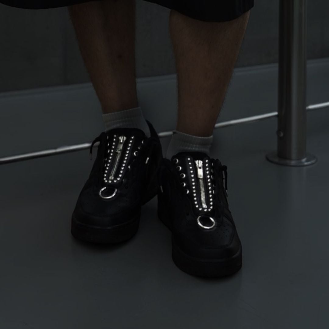 AF1】カスタムジップパーツ/Custom Zipper Parts/Studs & Ring/Black