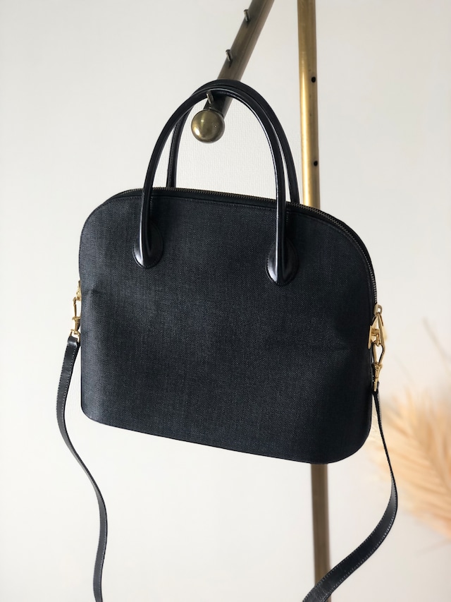 CELINE セリーヌ ガンチーニ ボリード 2way ショルダーバッグ ブラック vintage ヴィンテージ オールド 55gazu