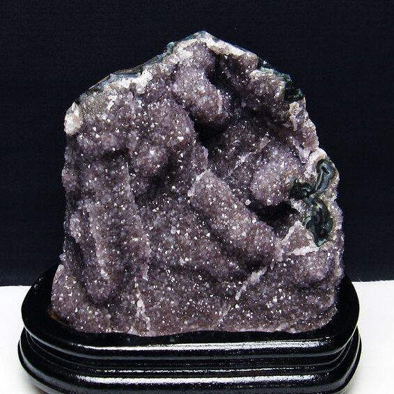 2.4Kg アメジスト クラスター ウルグアイ産 アメジスト 原石 置物 amethyst アメシスト 台座付属 花型 192-643