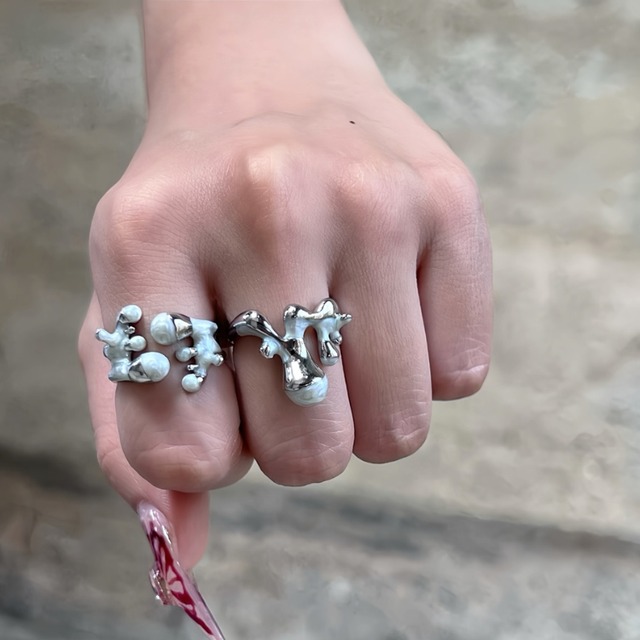 drop design ring　ドロップデザインリング　J1166