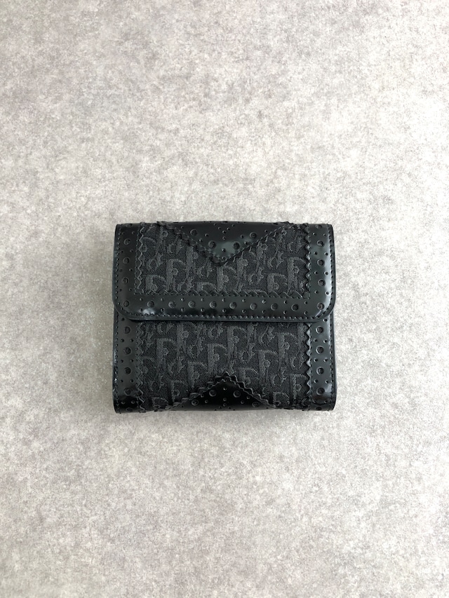 Christian Dior クリスチャン ディオール ストリートシック 財布 ブラック ジャガード 二つ折り財布 vintage ヴィンテージ オールド v8cfsw