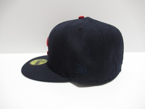 NEW ERA 59fifty Cleveland Indians インディアンス CAP Navy