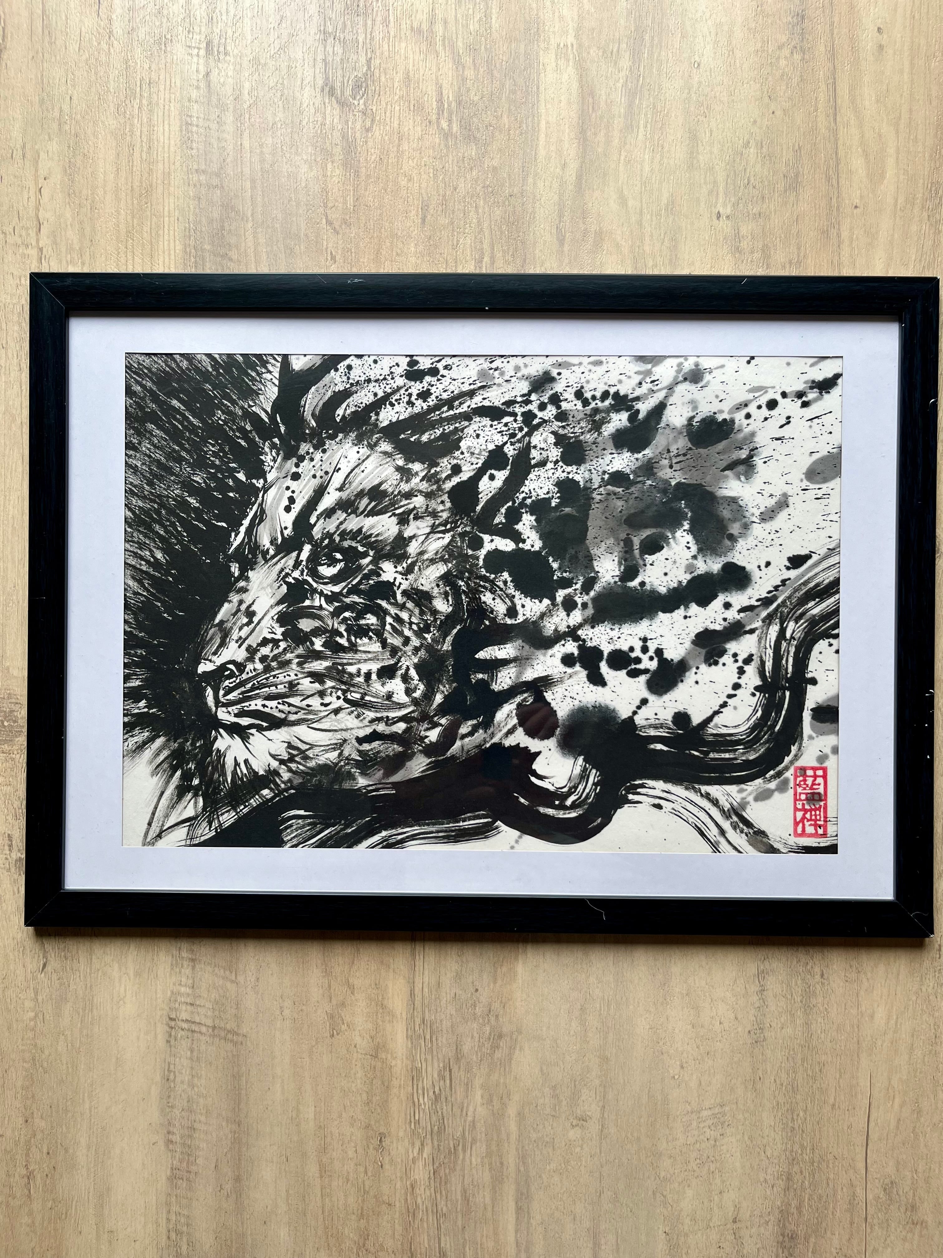 墨絵】風神雷神 | Pay ID