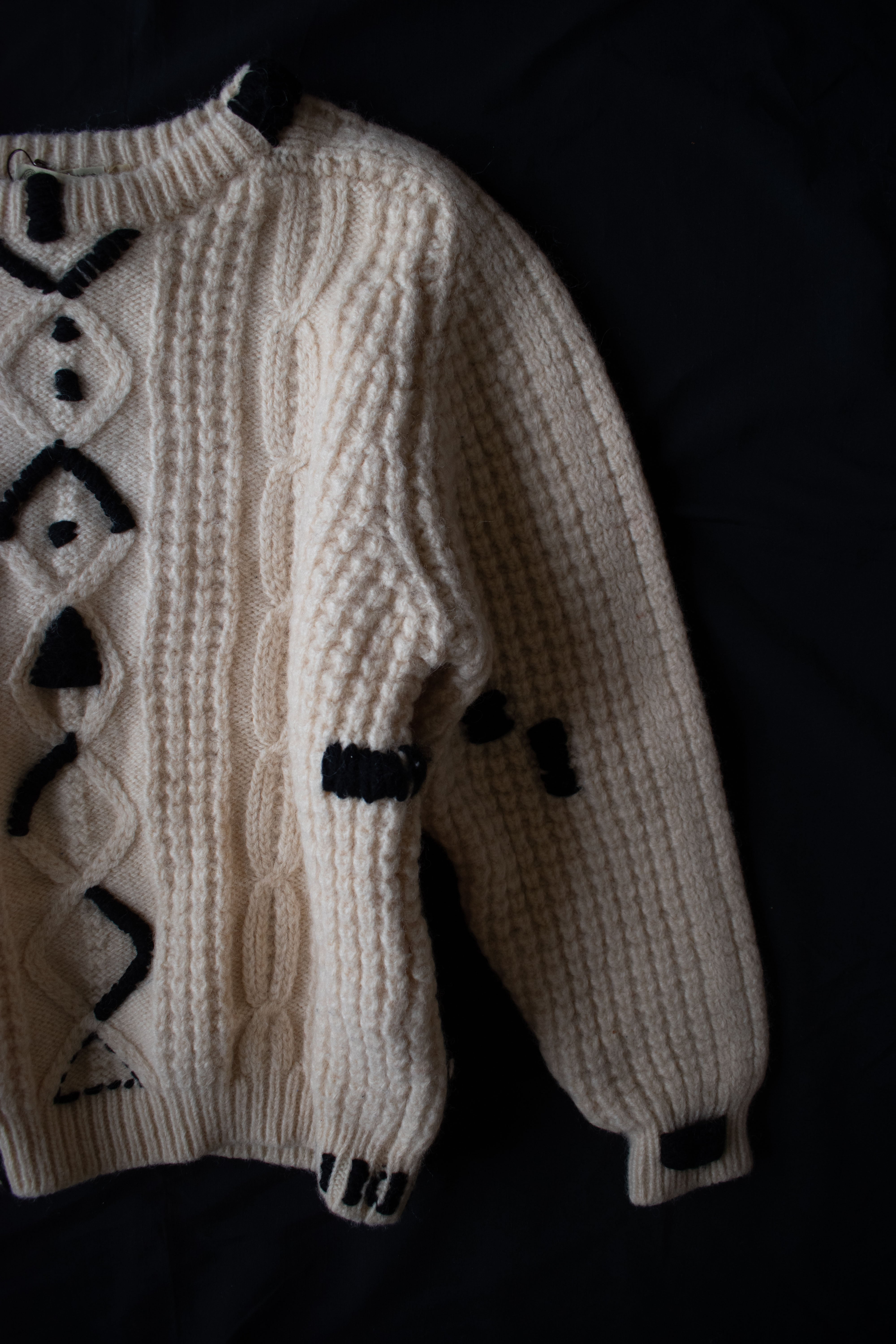 Moderate original hand stitched reworked sweater