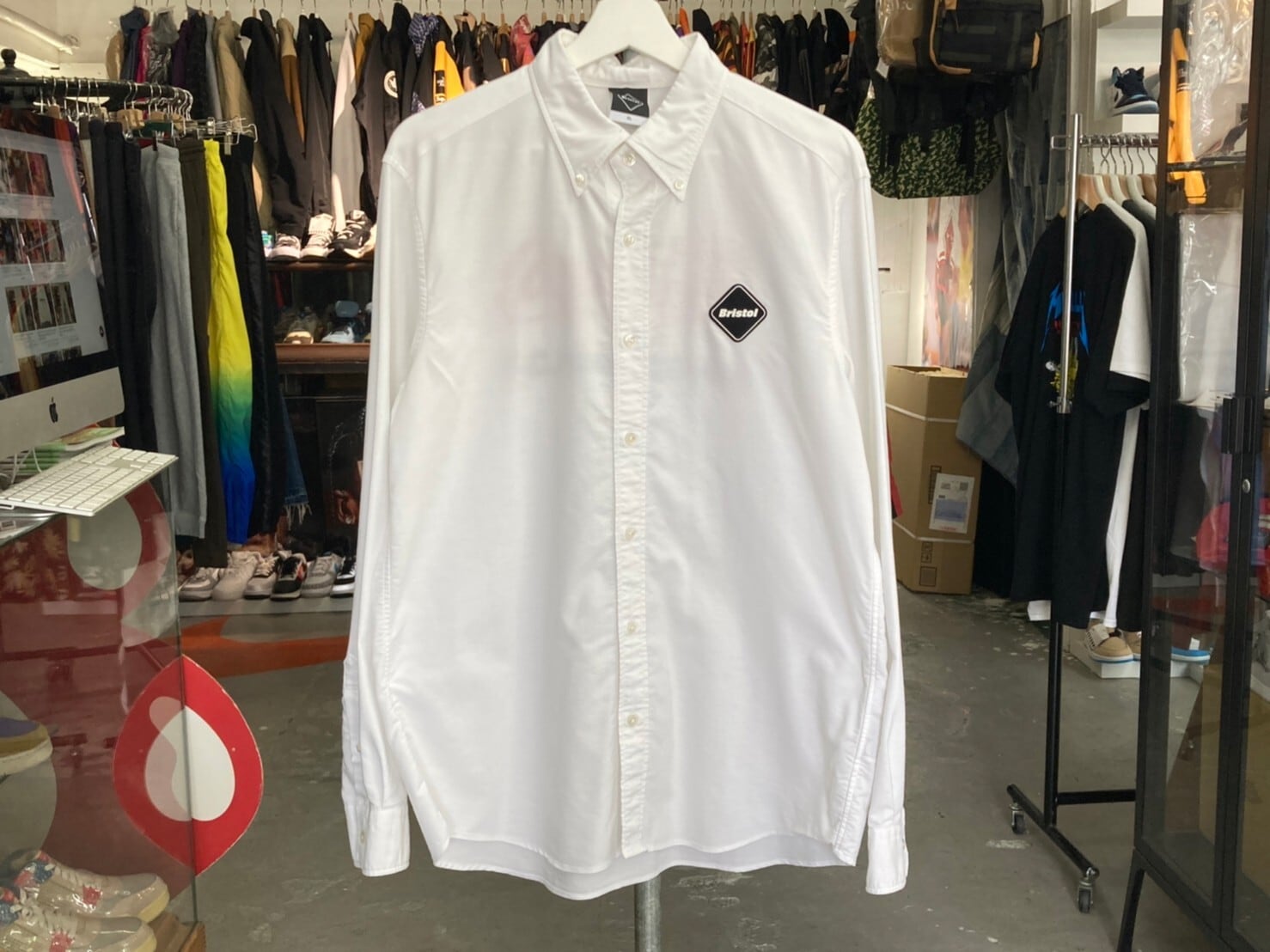 FCRB × COCA-COLA COOLMAX BD SHIRT WHITE XL 204903 | BRAND BUYERS OSAKA