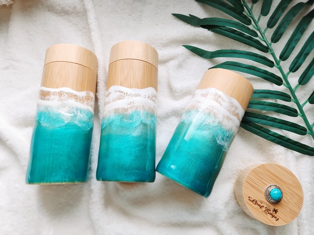 396.オーシャンレジンアート メガネケース、サングラスケース