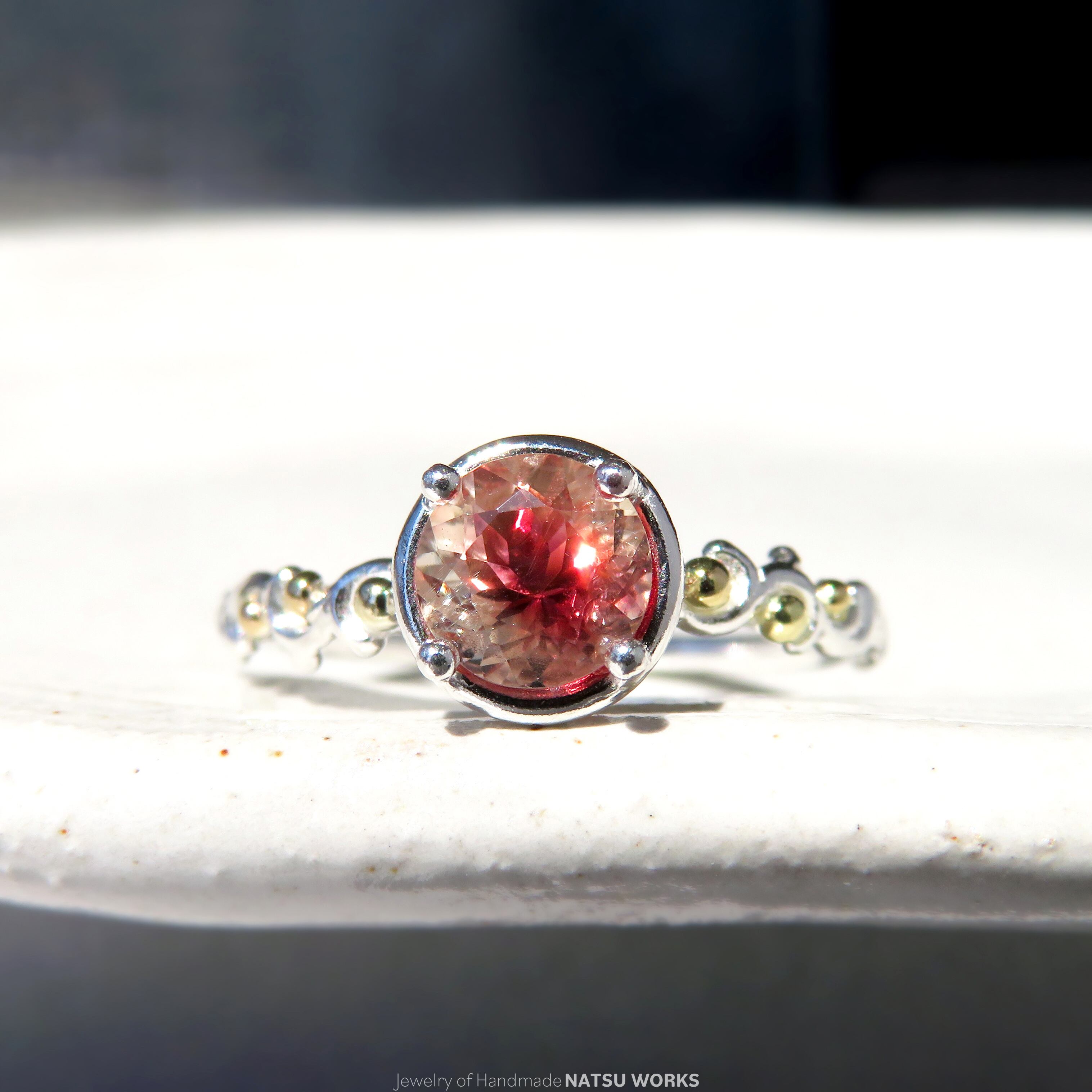 ラベンダーカルセドニー リング / Lavender Chalcedony Ring | NATSU