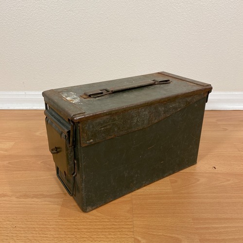 #159-A アメリカ ビンテージ 米軍 弾薬箱 ミリタリー 収納ケース