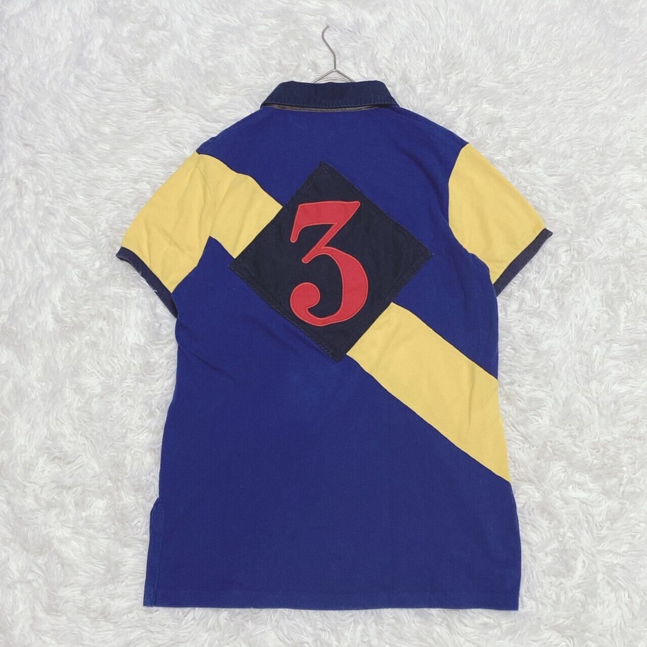 ポロバイラルフローレン』 (M) ロゴ刺繍半袖ポロシャツ 60's バイ