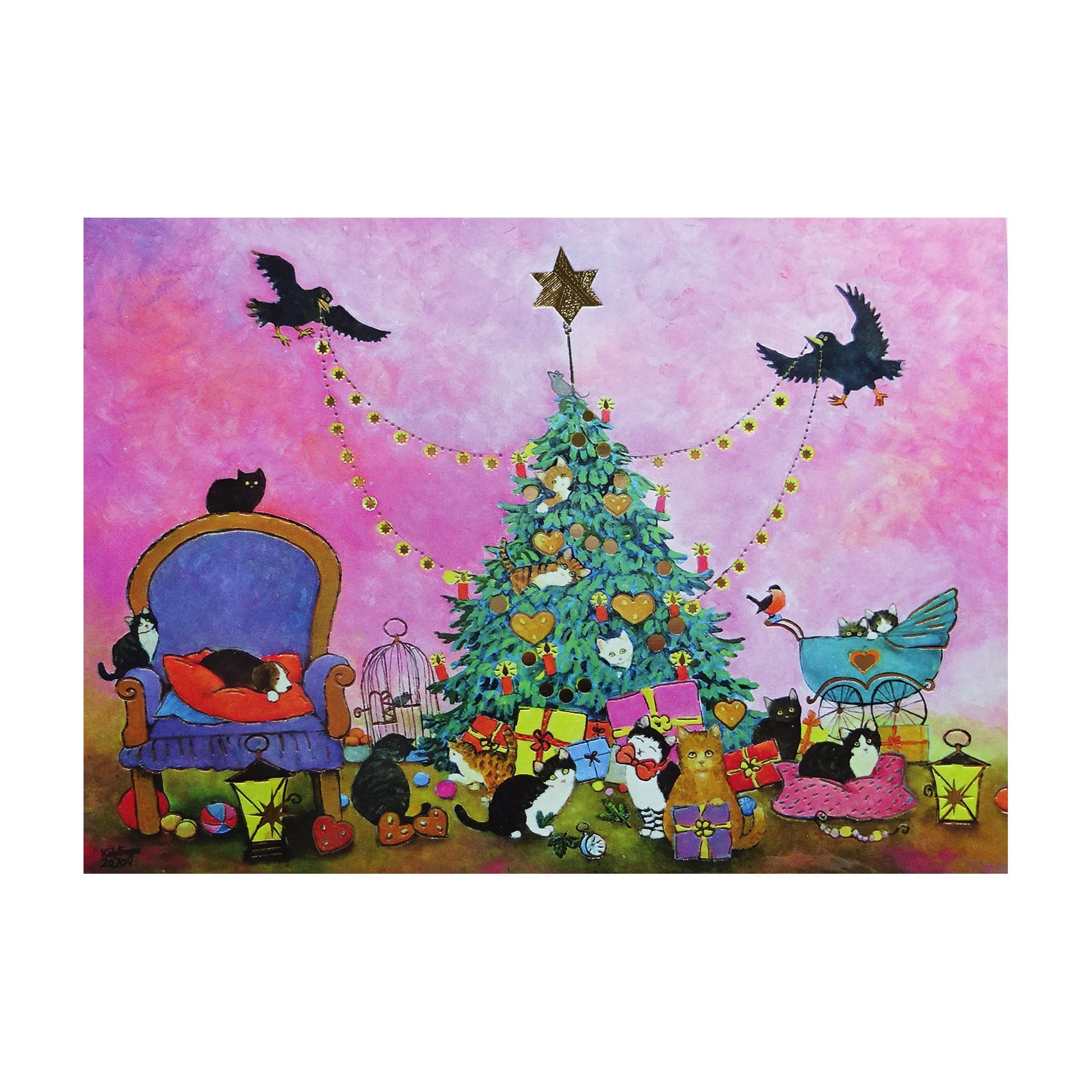 クリスマス ポストカード RENATE KOBLINGER LAG-2502 LUKA クリスマス