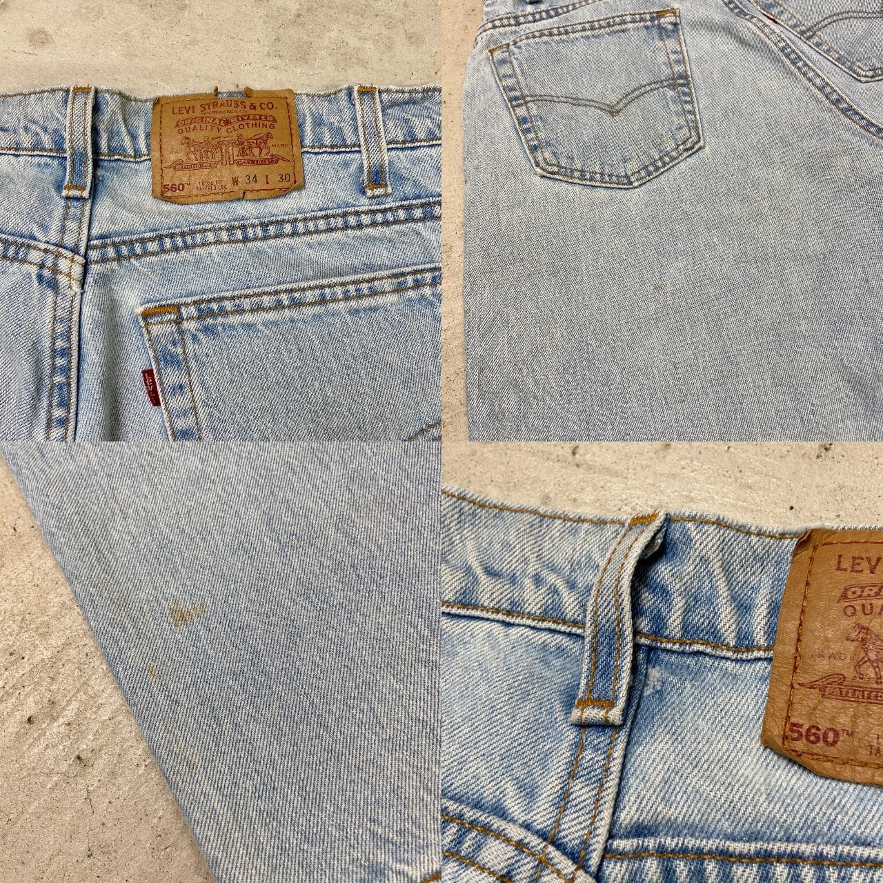 90年代 USA製 Levi's リーバイス 560 4834 デニムパンツ LOOSE FIT