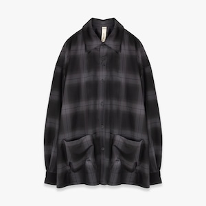 SHINYAKOZUKA 26AW ROOMY SHIRT (NIGHT BLACK) ISSUE#9