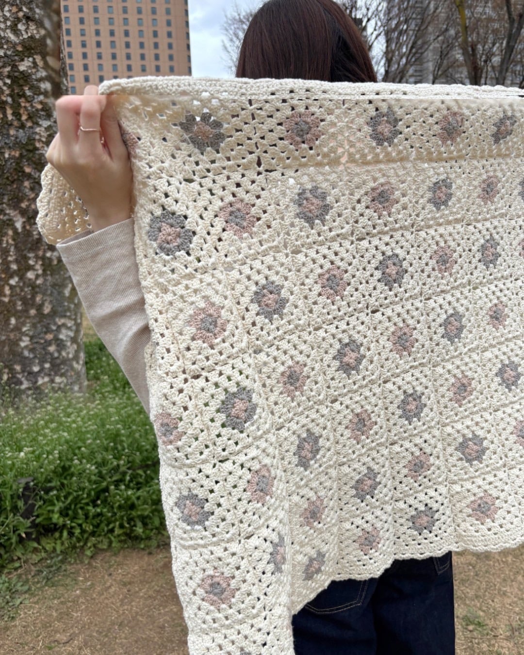 さくらグラニーのブランケット | Jul Knitting キット(F-001-001/F-001