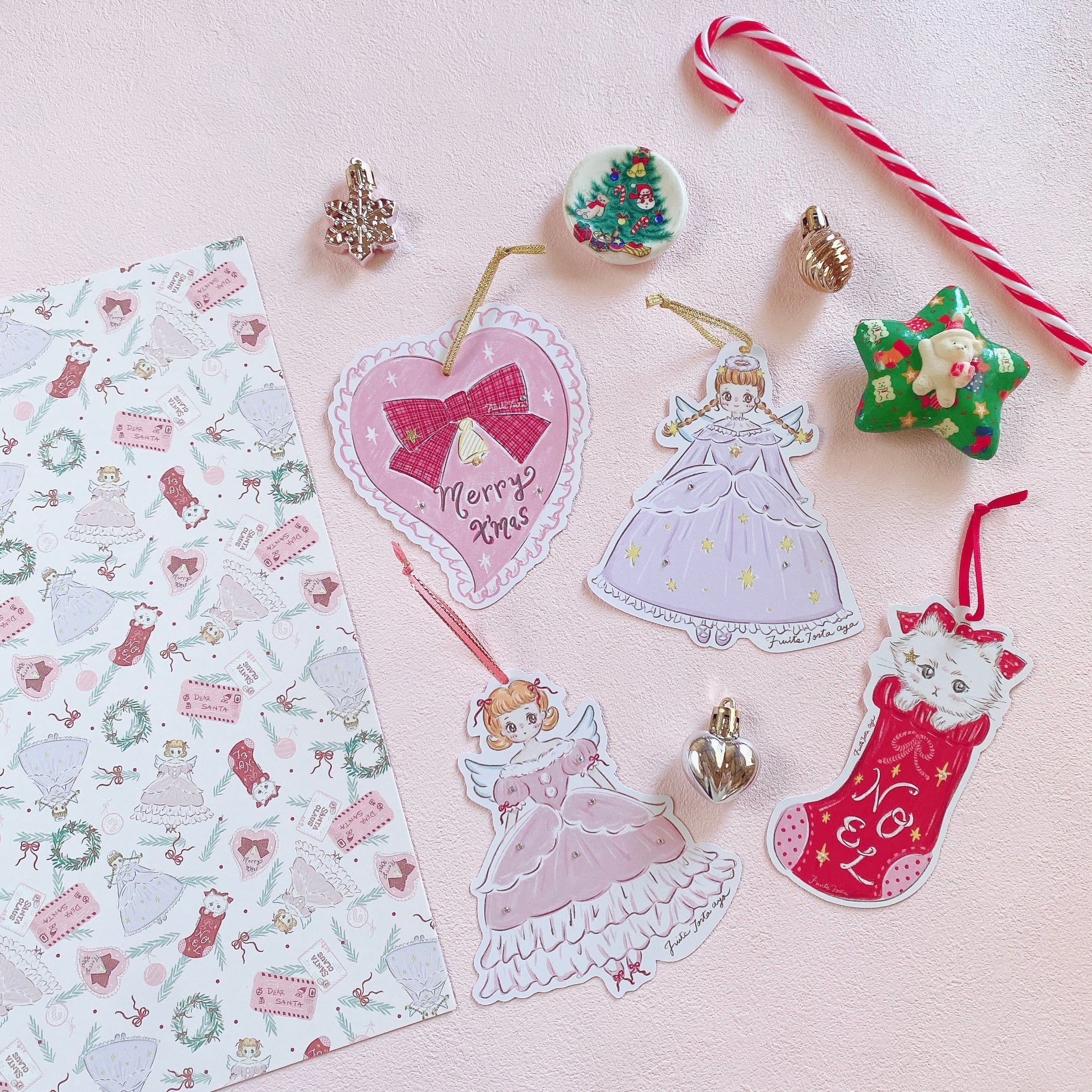 Xmas party time !! オーナメントxポストカードset