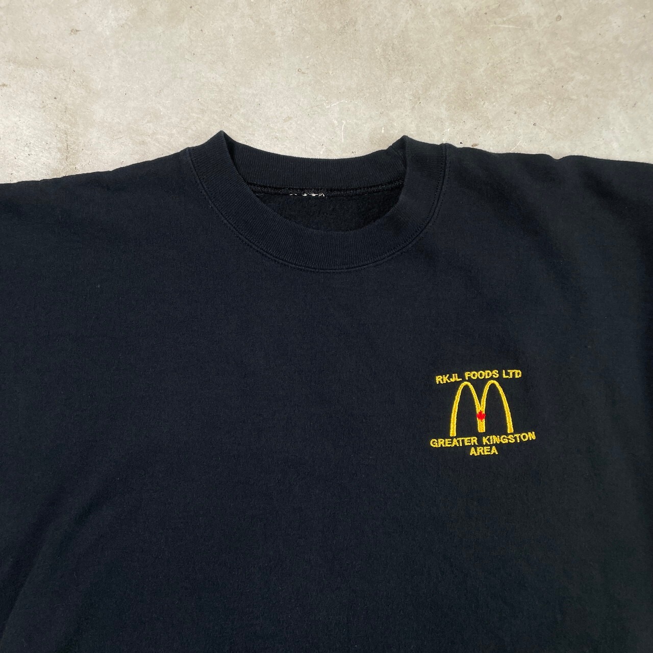 McDonalds マクドナルド アドバタイジング ワンポイントロゴ刺繍 