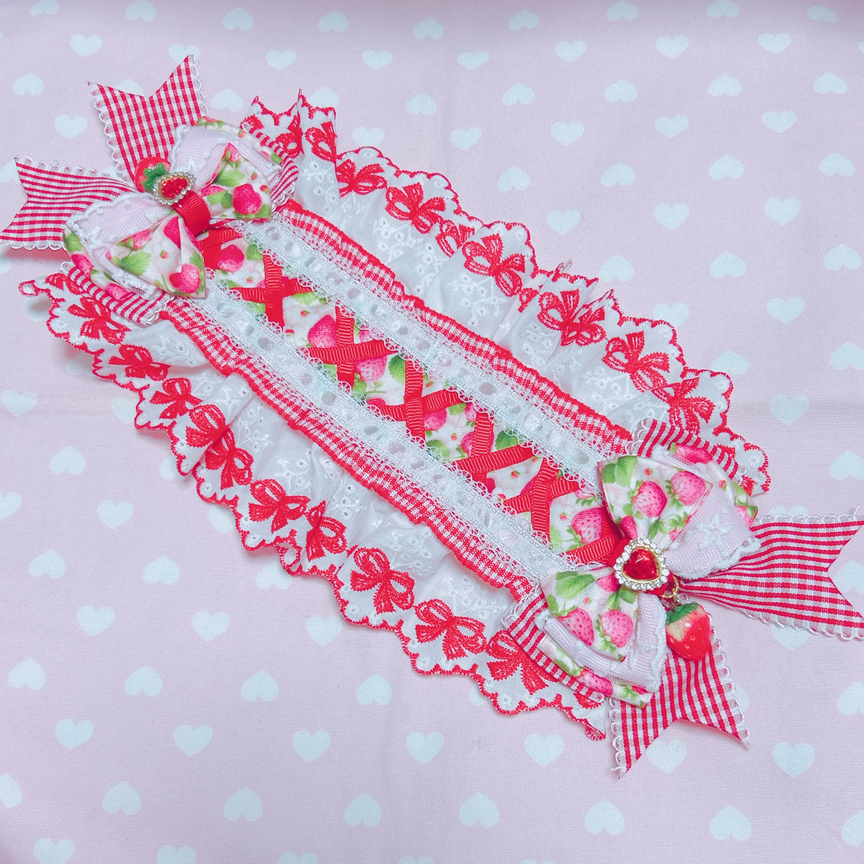 キッズ用 ヘッドドレス いちご柄 | magicalpink