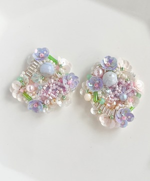 正夢 ブルーレース/ピアスorイヤリング