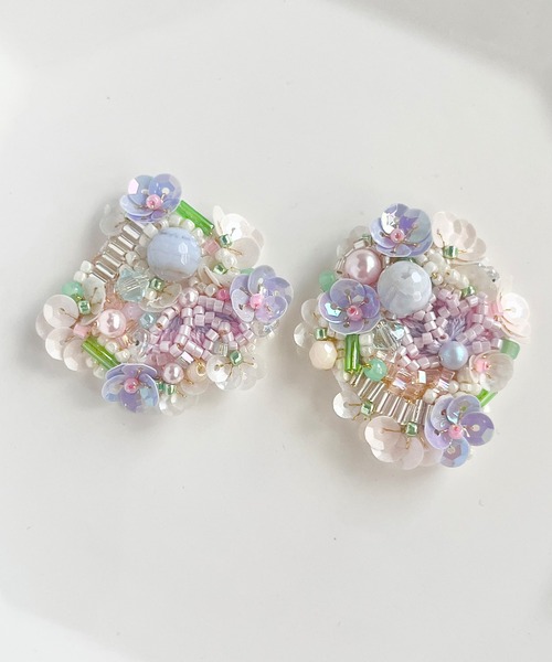 正夢 ブルーレース/ピアスorイヤリング