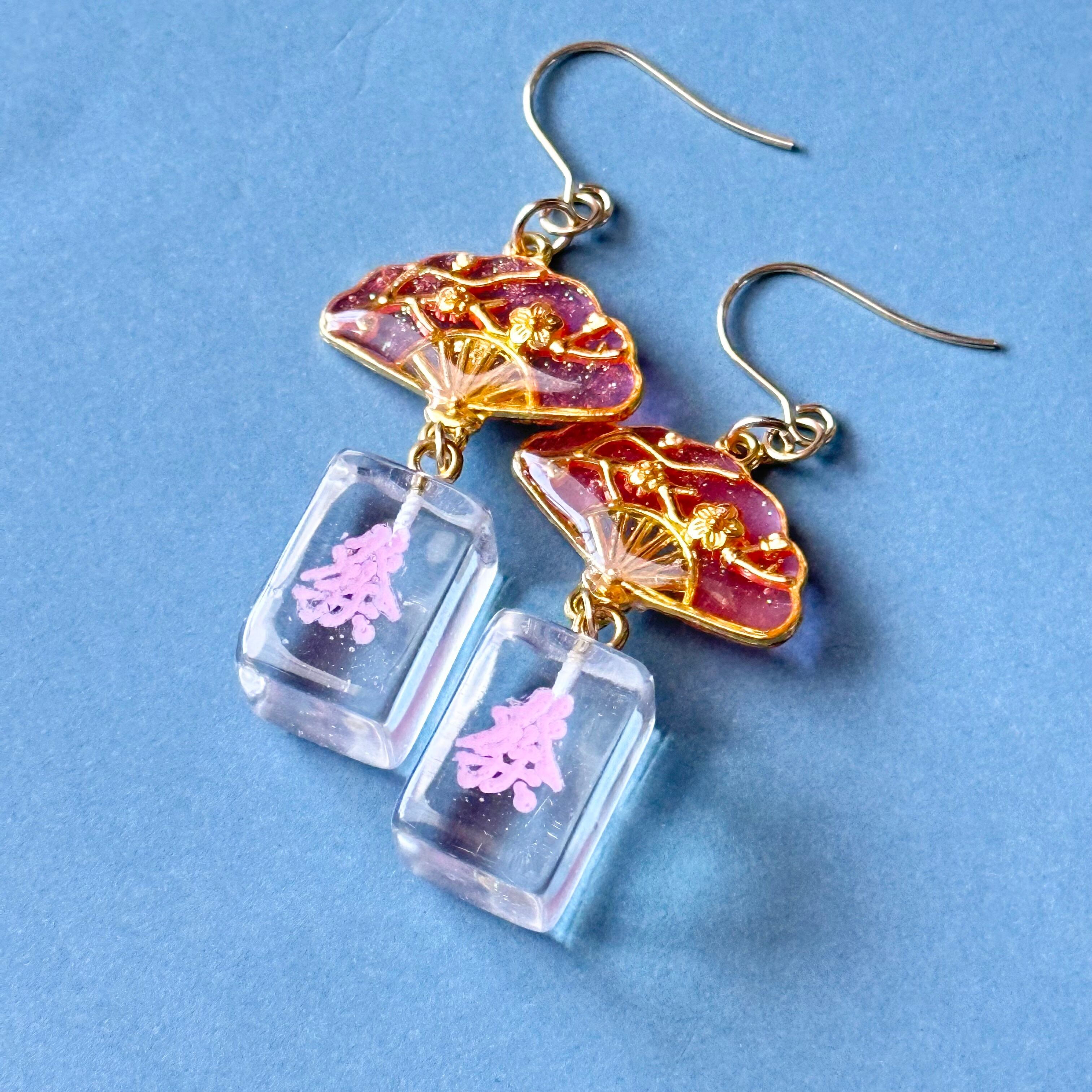 ❁發❁ミニ﻿麻雀牌ピアス、イヤリング(234) | ハンドメイドpino