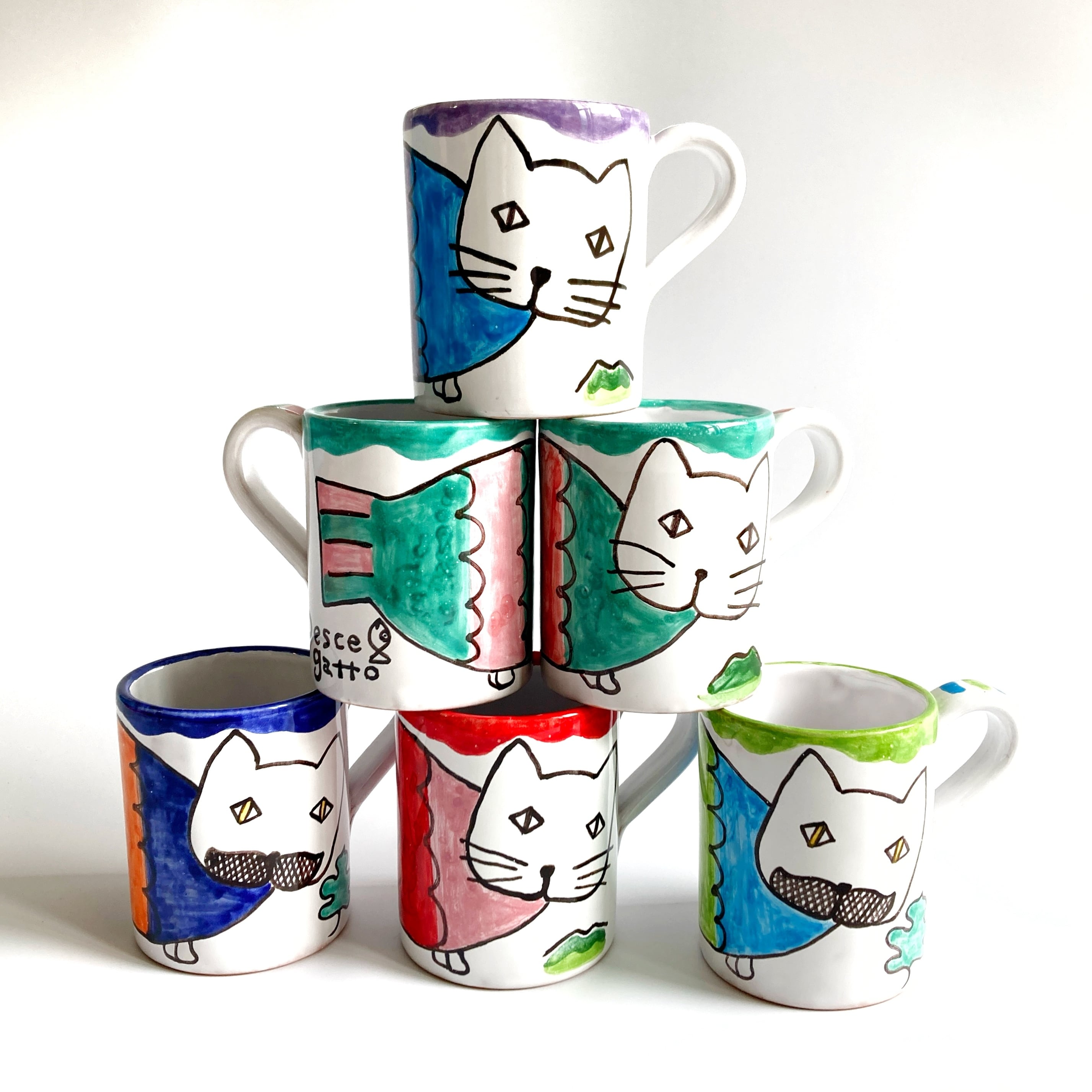 outlet］ガーリックポット マヨリカ焼き イタリア陶器 レモン柄
