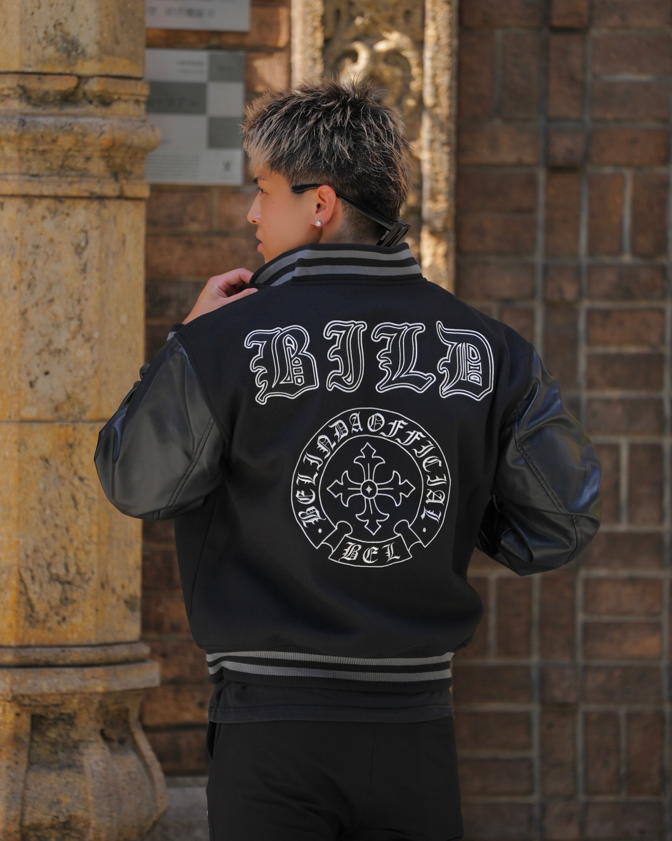ジャケット・アウター berlin1918 CROSS LEATHER STADIUM JACKET【BEL25-GT1】 | BELINDA OFFICIAL