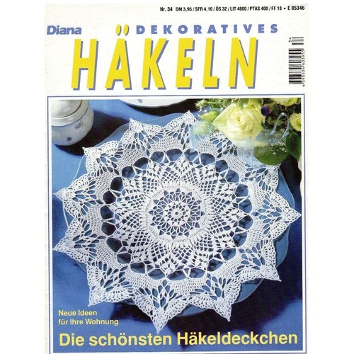 ドイツ手芸小冊子　Diana Dekoratives　Häkeln　34号