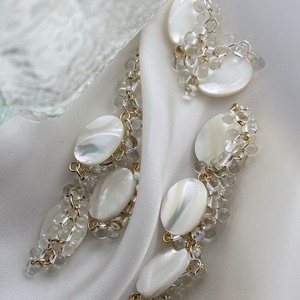 【2点限定】mother of pearl × beads