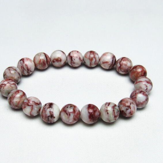 シナバーインクォーツ ブレスレット 11mm おまかせ便 111-15069