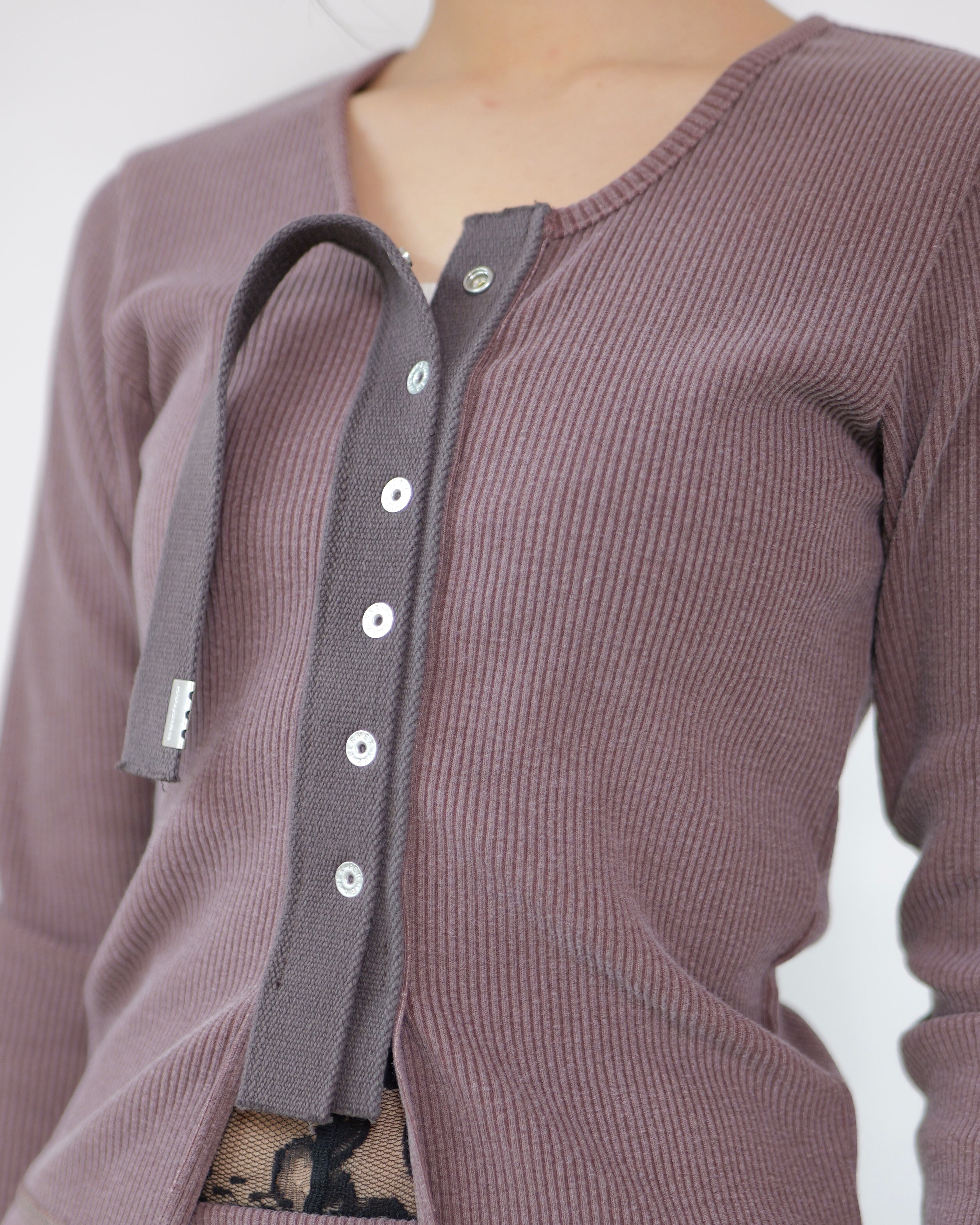kotoha yokozawa - Click Dot Cardigan ：Cacao｜クリックドット／製品