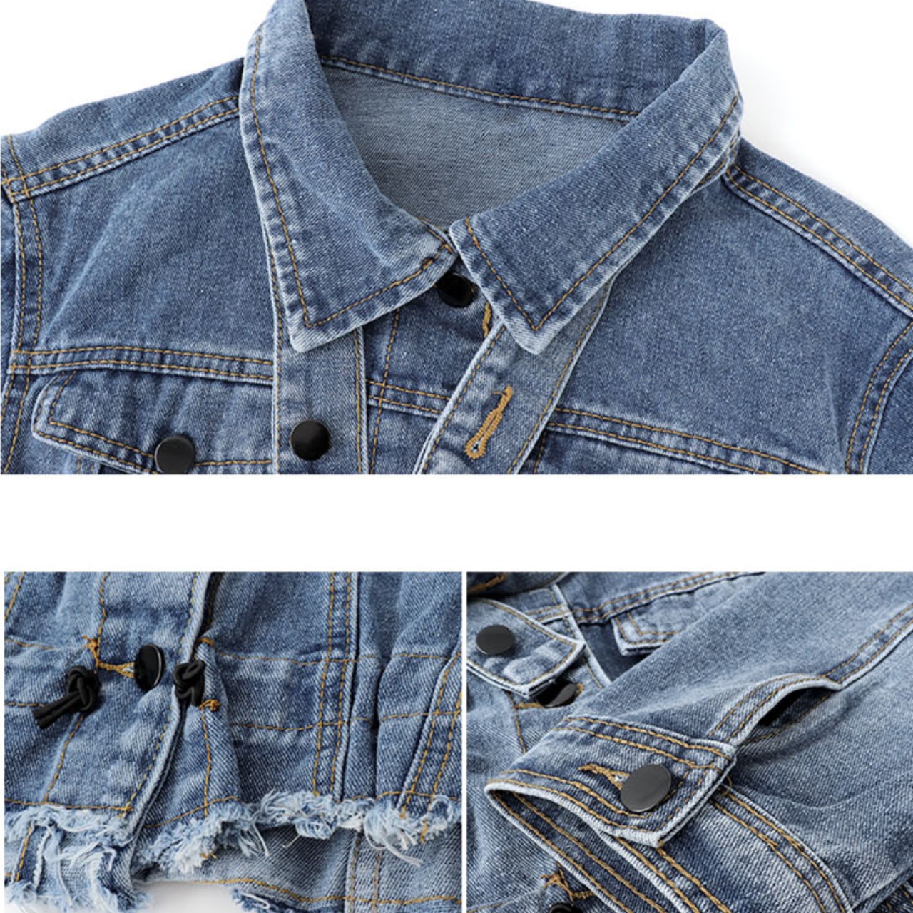 デニムジャケット+ワンピ ツーピースセット LK776