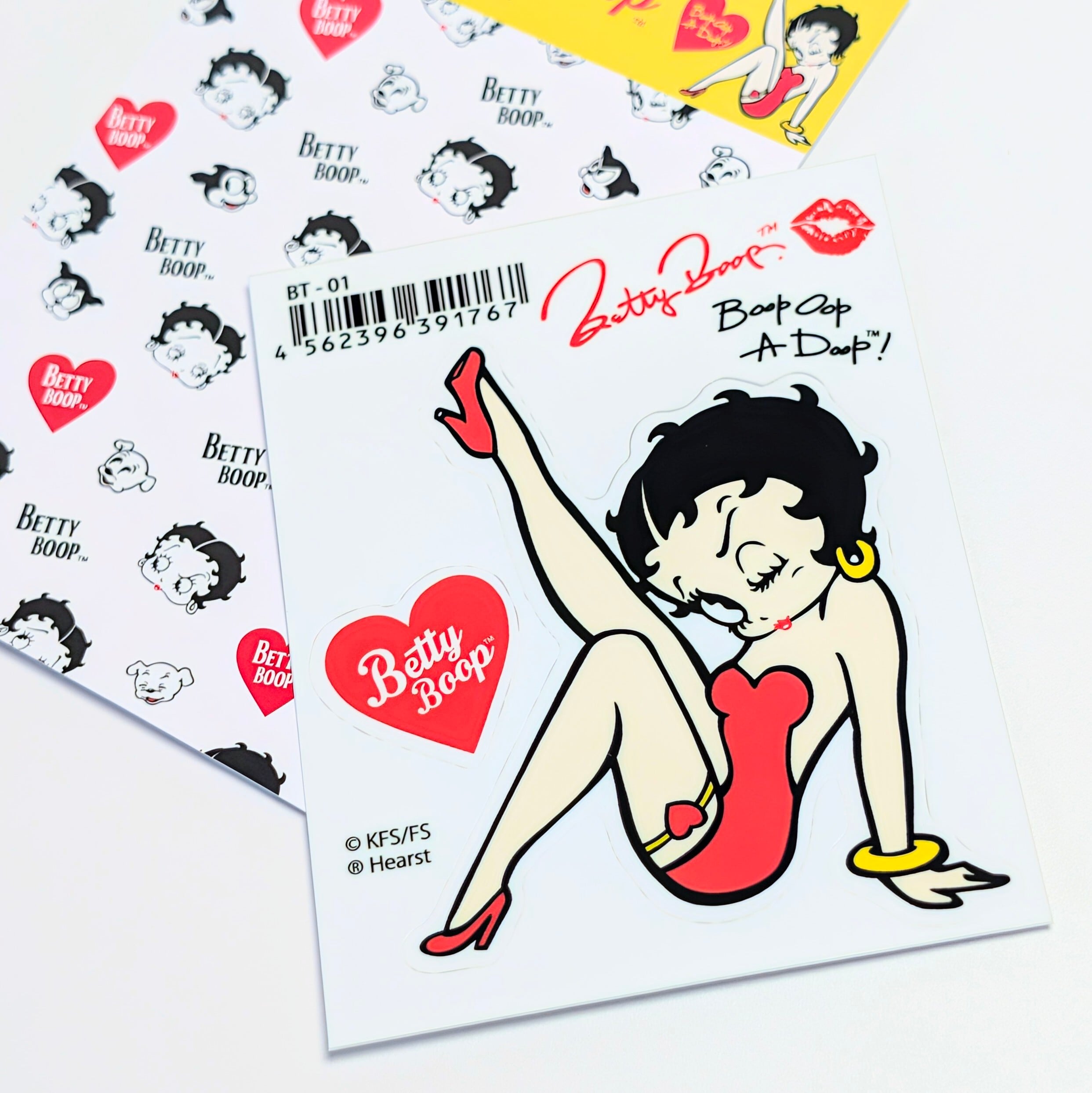 ✨️みんなメロメロ♡✨️送料無料!【 Betty Boop(ベティブープ) 】 STICKER(ステッカー)/ シール / ベティちゃん 〚アメリカン雑貨 アメトイ〛