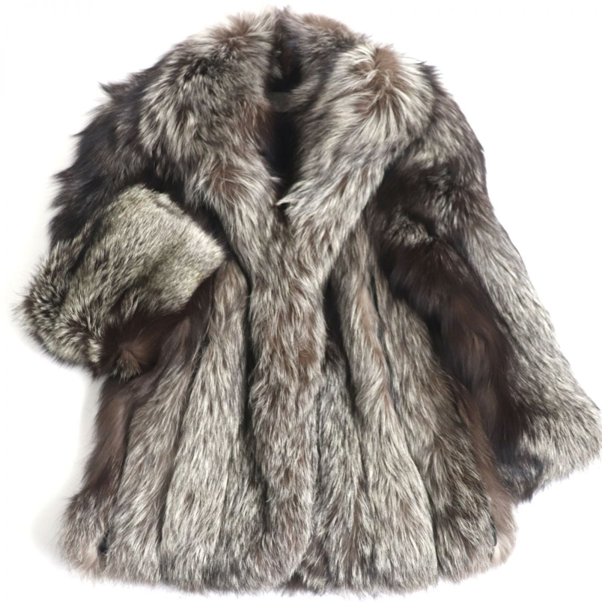 高級75万Belle Vision SAGA FOX フォックス ファー コート 高級75万