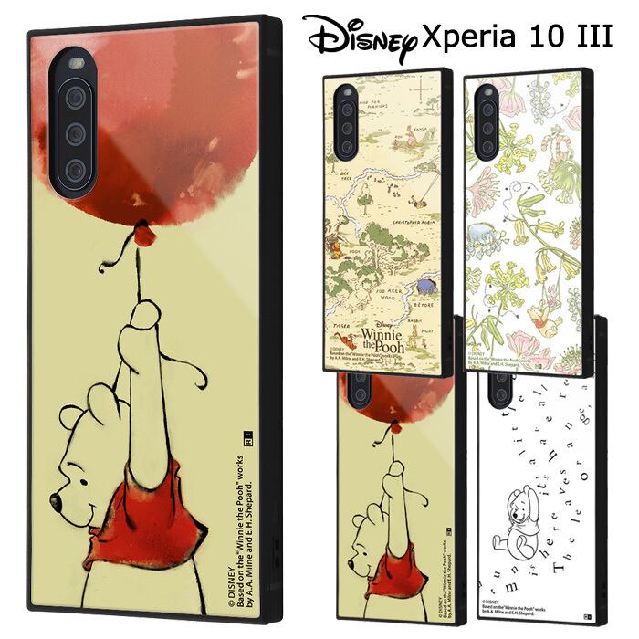 メール便 送料無料 Xperia 10 Iii ディズニー くまのプーさん スクエア ケース カバー ハイブリッド ソフトケース ハード グッズ プー ティガー イーヨー ピグレット Xperia10iii 3 So 52b Sog04 エクスペリア テン マークスリー スマホケース スマホカバー S In 7h532