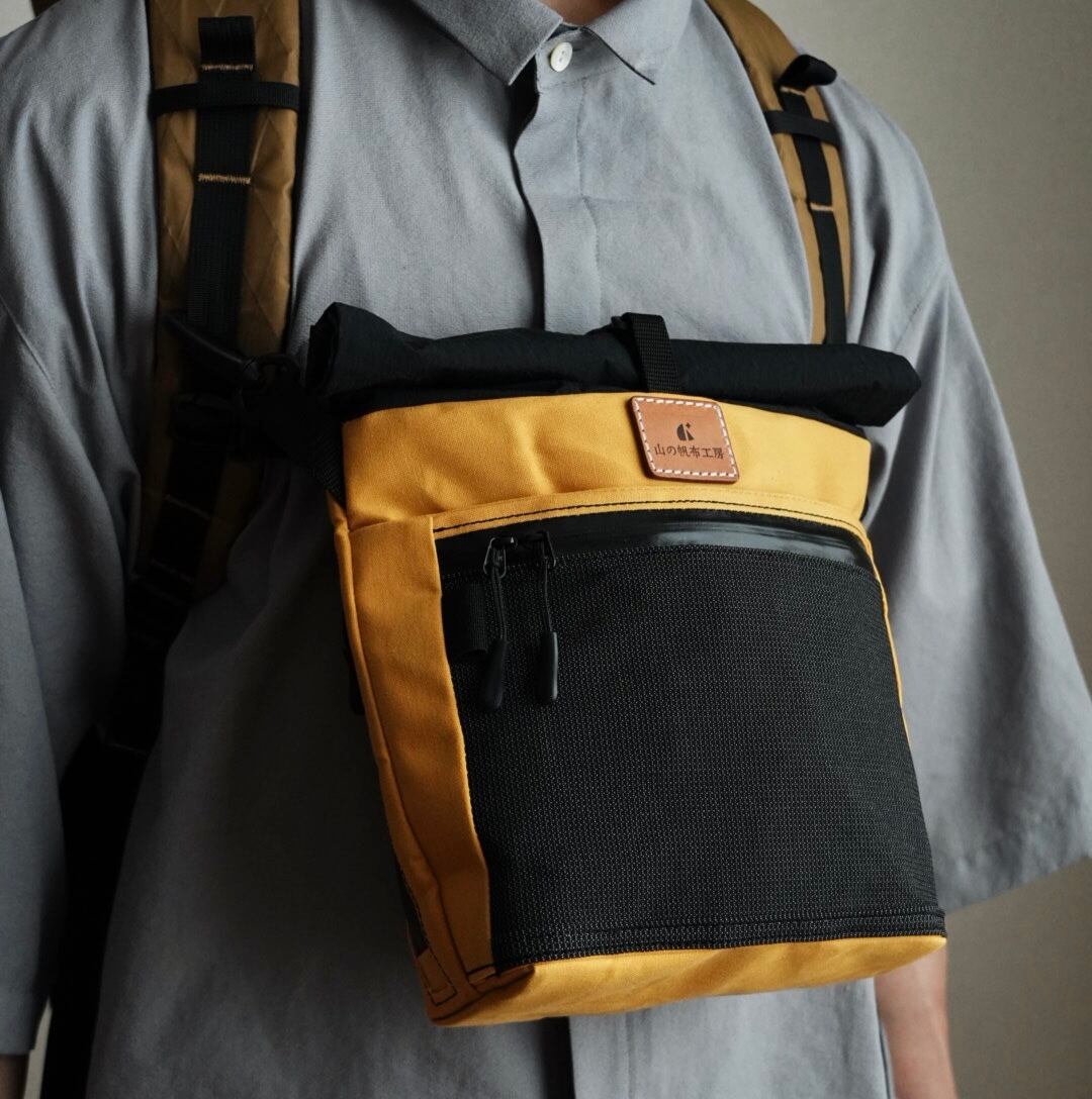 NOBISHIRO サコッシュ / Brown (帆布/チェストバッグ/登山) | 山の帆布工房