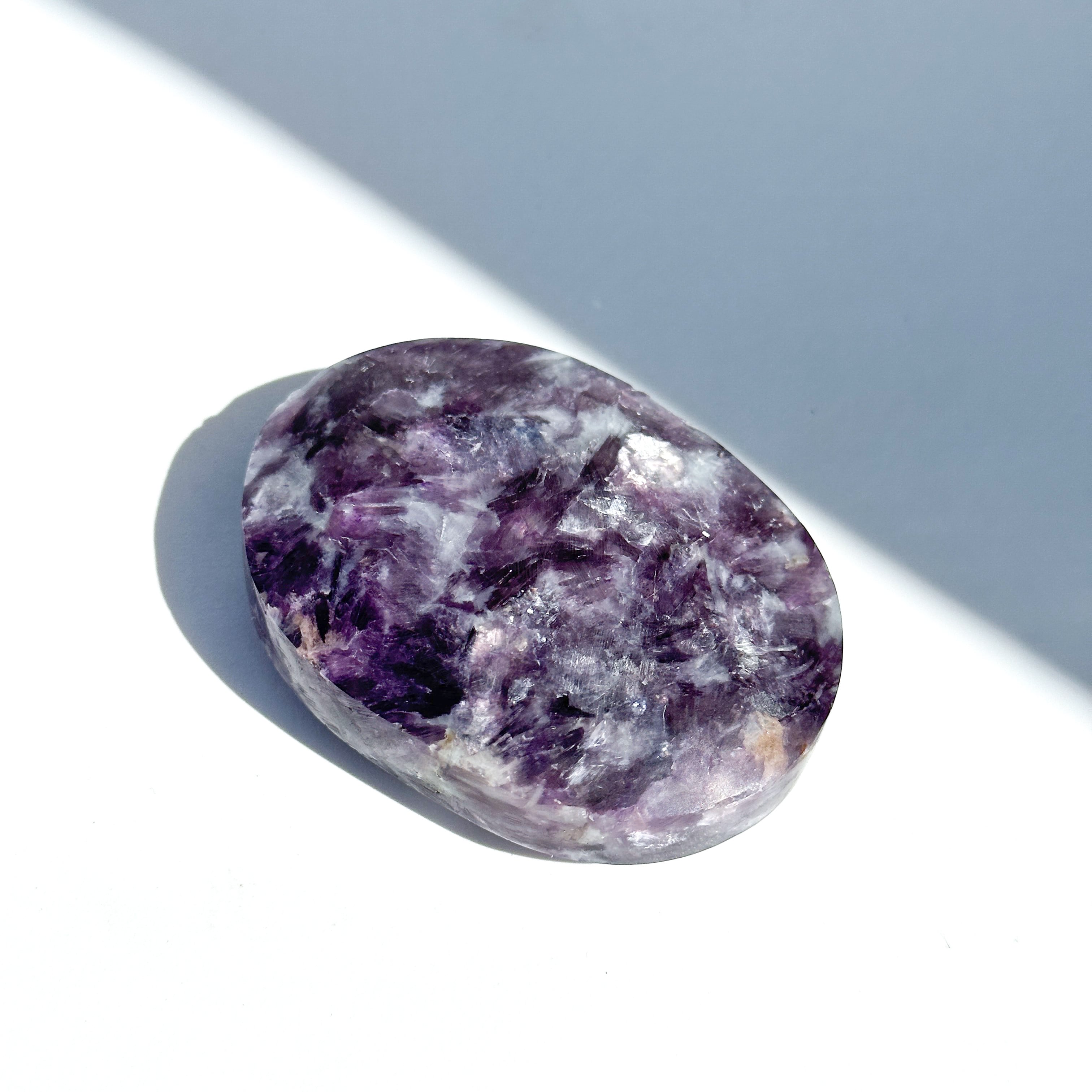 レピドライト パームストーン 74◇ Lepidolite palm stone ◇天然石
